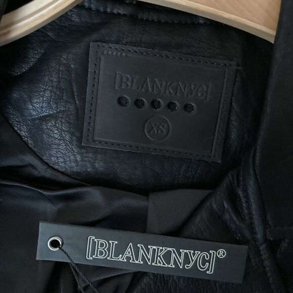 BLANK NYC WOMENS BLACK LONG SLEEVES EMBELLISHED BIKER SIZE XS - Picture 11 of 12